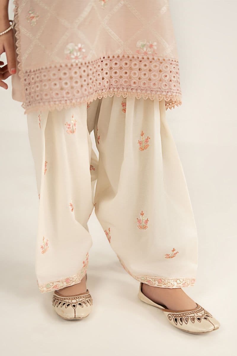 3 Piece Embroidered Dobby Lawn Suit thumbnail