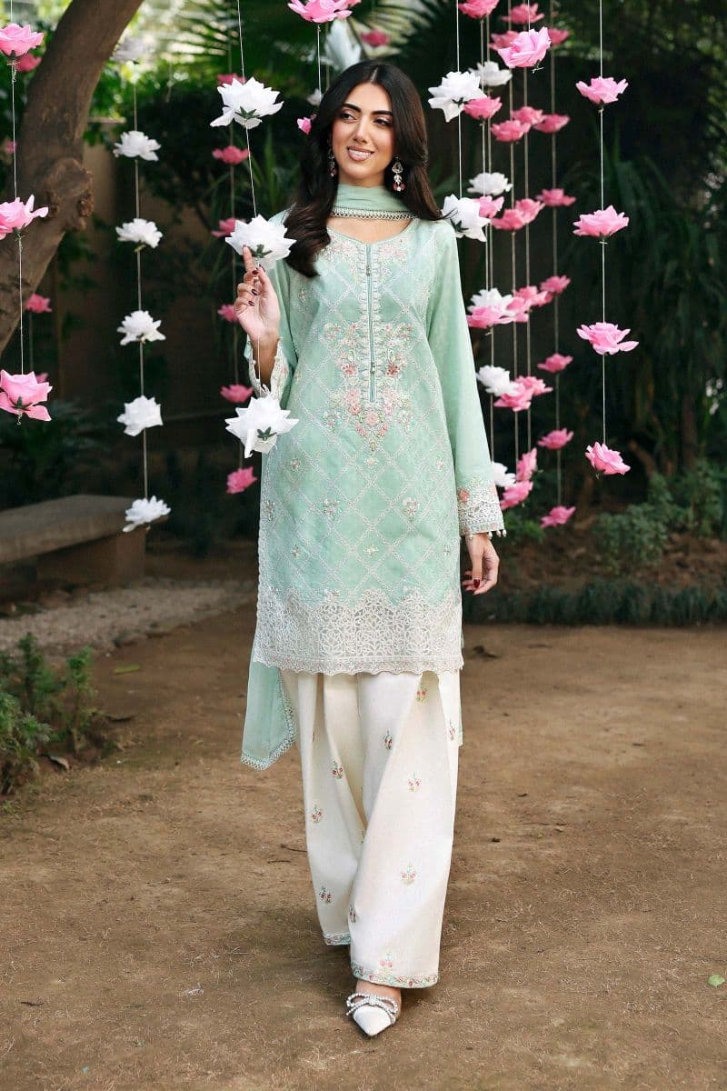 3 Piece Embroidered Dobby Lawn Suit thumbnail