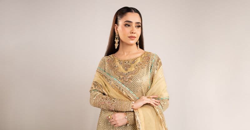 3 Piece Embroidered Chiffon Suit