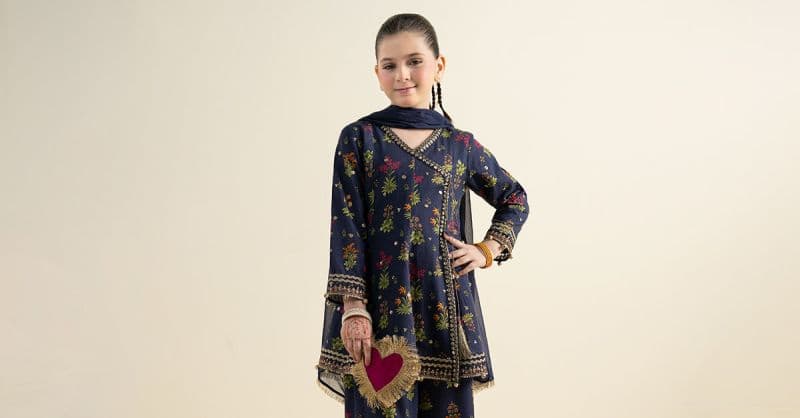 3 Piece Embroidered Khaddar Suit thumbnail