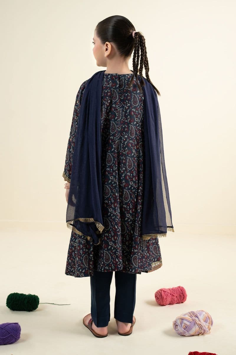 3 Piece Embroidered Raw Silk Suit thumbnail