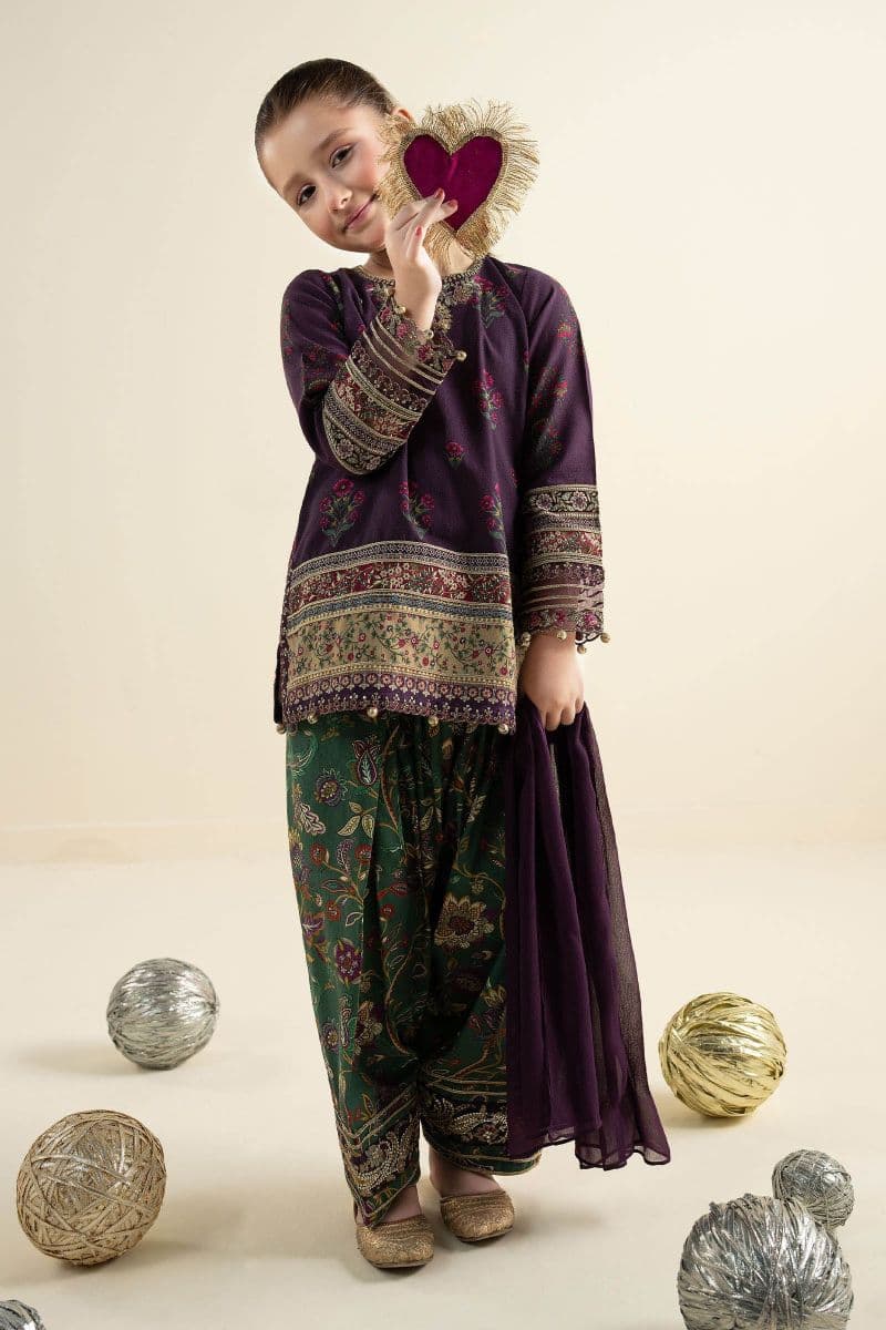 3 Piece Embroidered Khaddar Suit thumbnail
