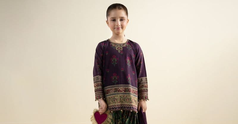 3 Piece Embroidered Khaddar Suit thumbnail