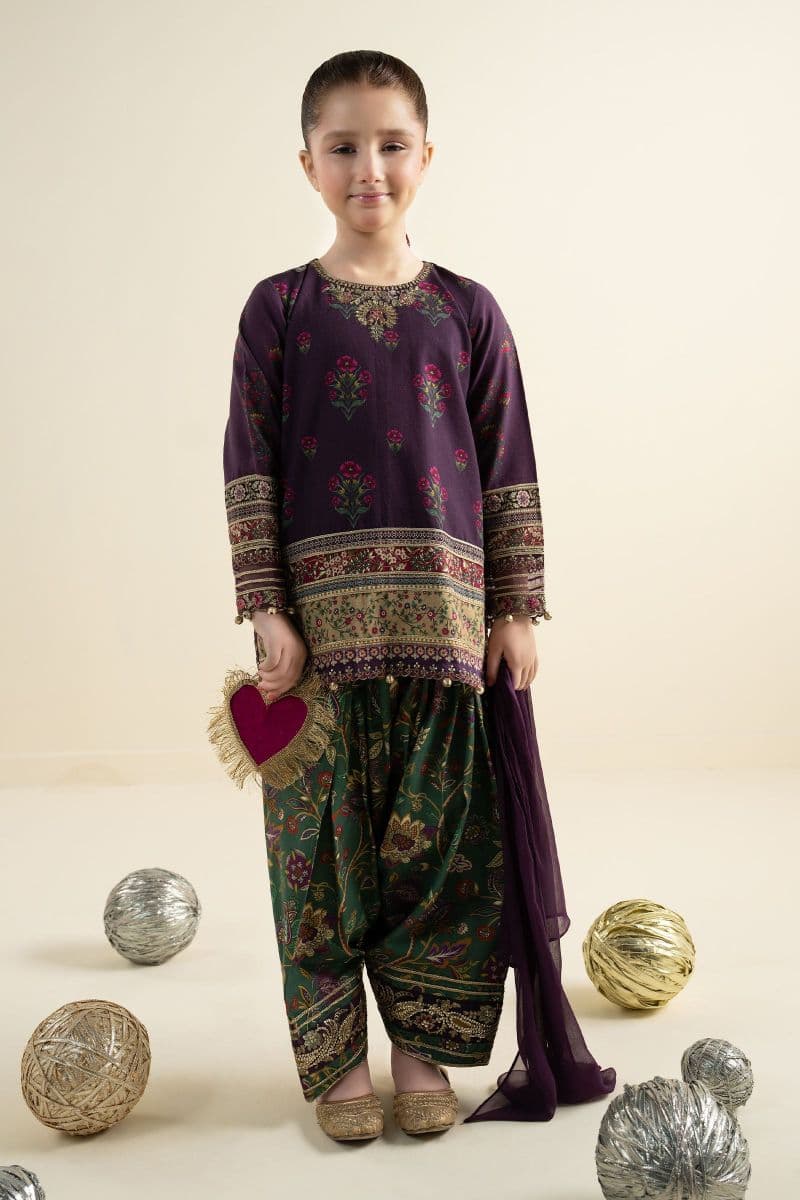3 Piece Embroidered Khaddar Suit thumbnail