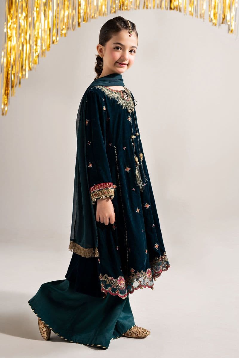 3 Piece Embroidered Velvet Suit thumbnail
