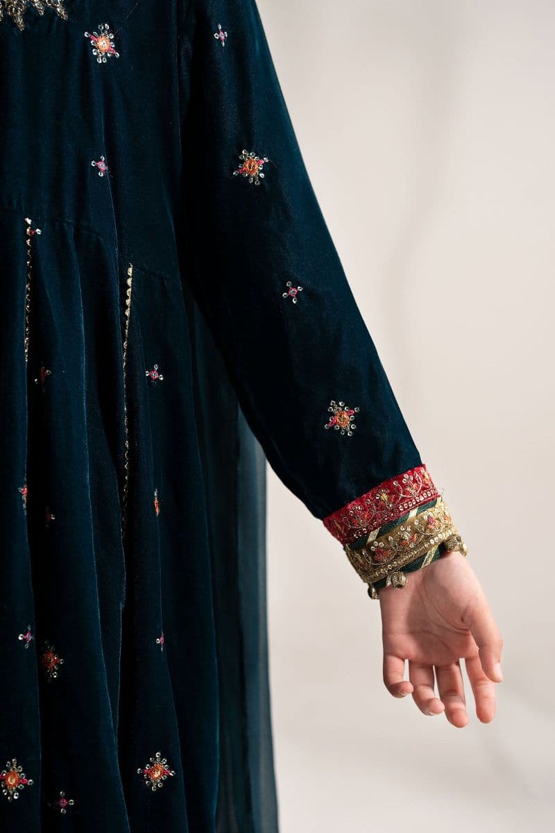 3 Piece Embroidered Velvet Suit thumbnail