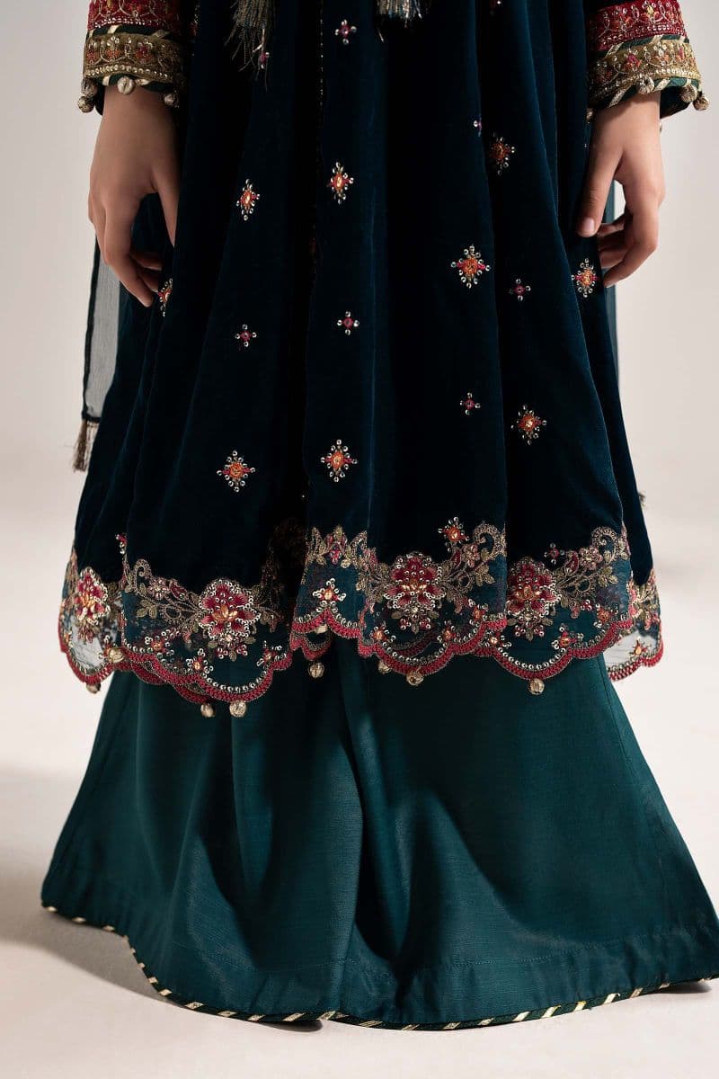 3 Piece Embroidered Velvet Suit thumbnail
