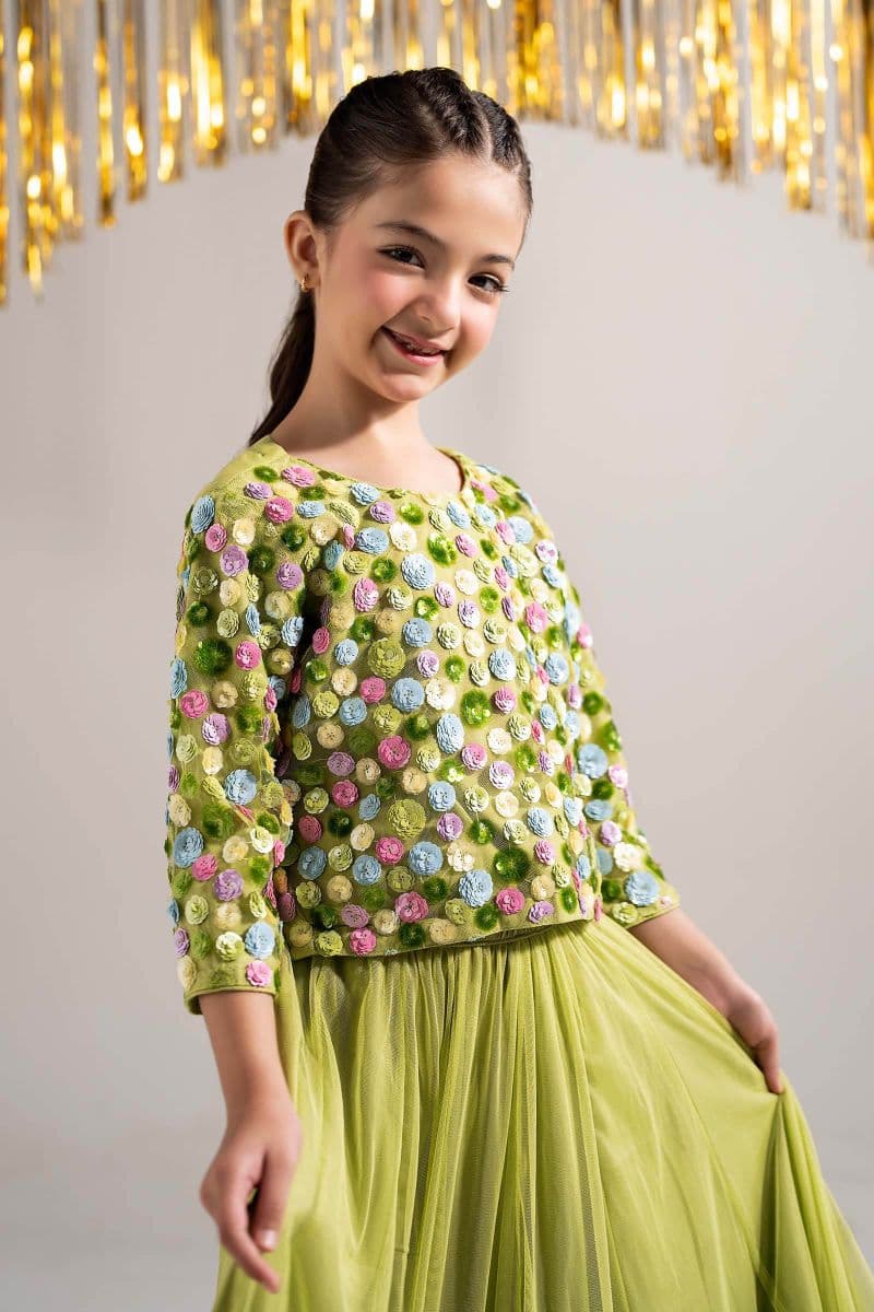 2 Piece Embroidered Net Suit thumbnail