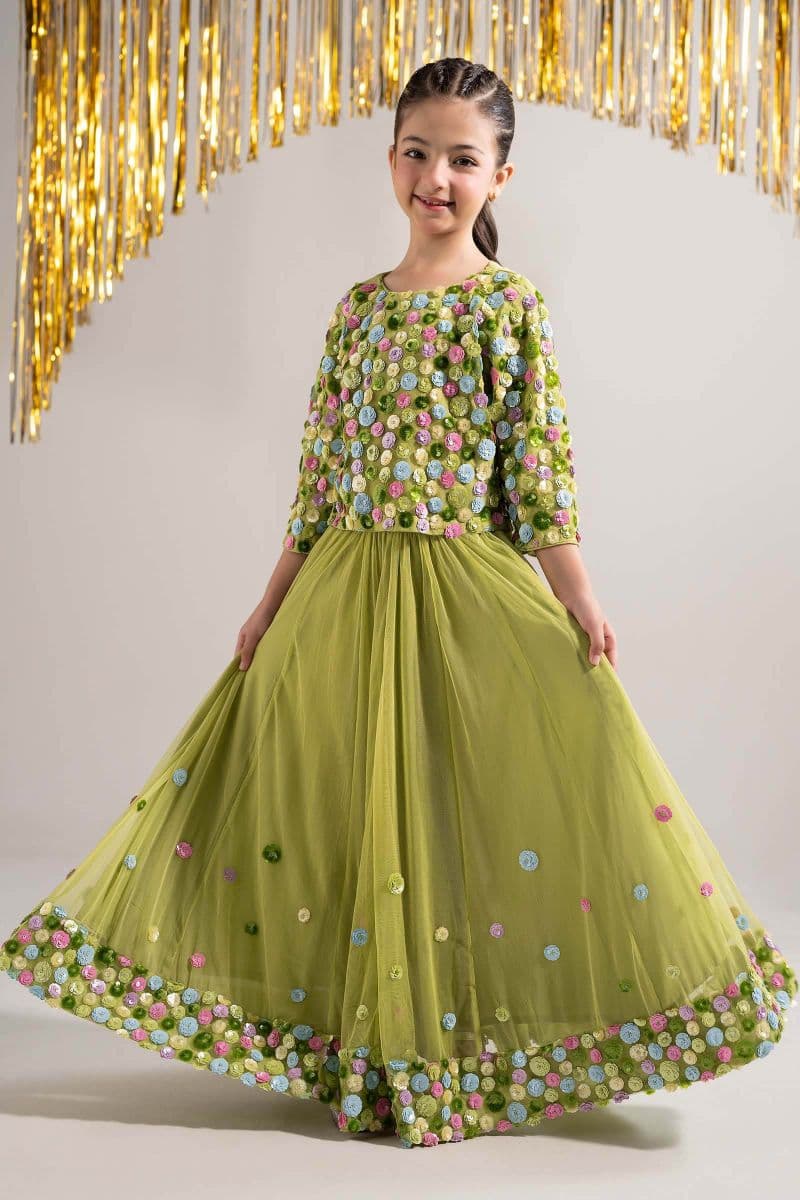 2 Piece Embroidered Net Suit thumbnail