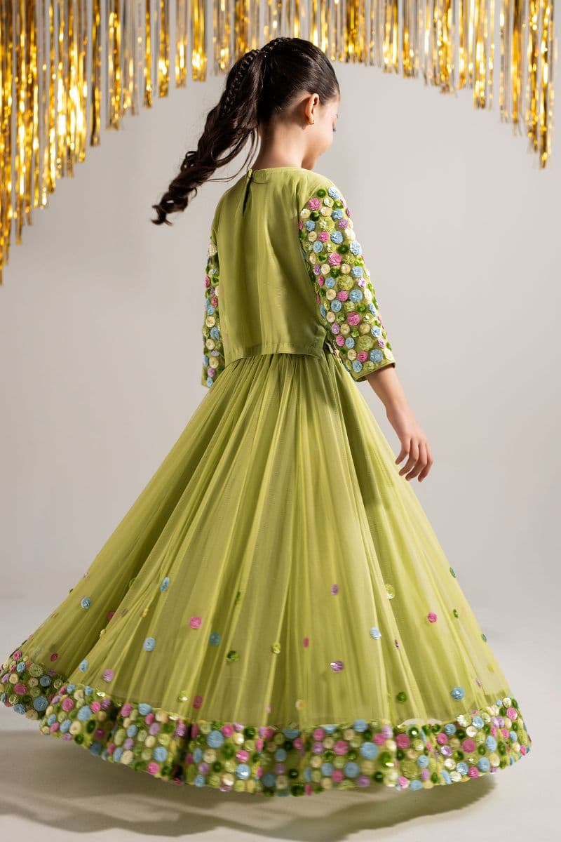2 Piece Embroidered Net Suit thumbnail