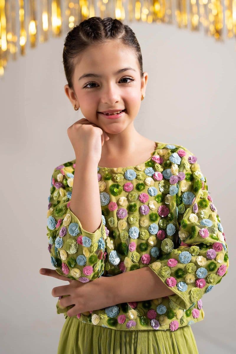 2 Piece Embroidered Net Suit thumbnail