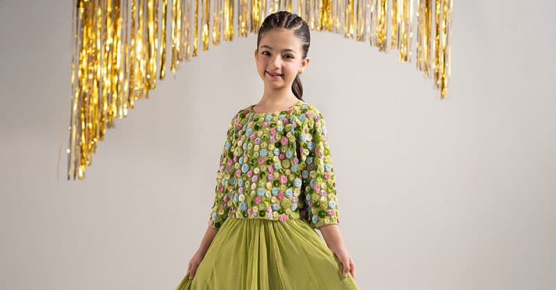 2 Piece Embroidered Net Suit thumbnail
