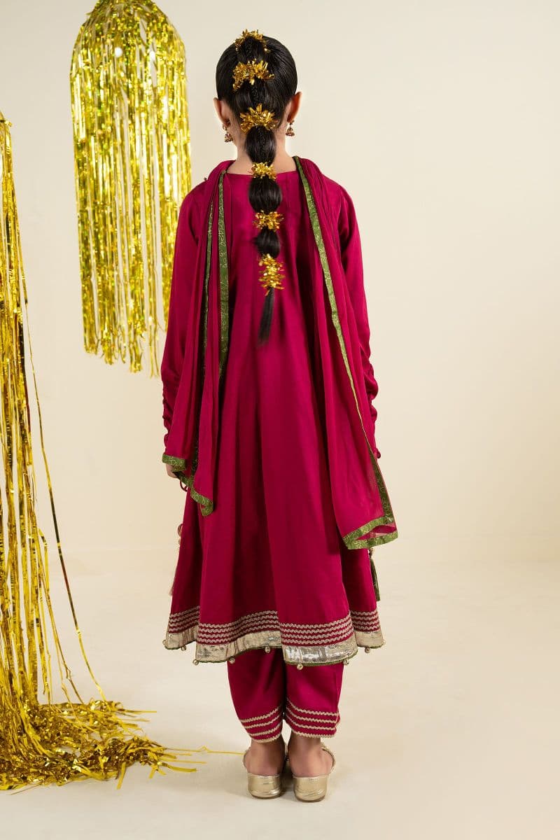 3 Piece Embroidered Satin Suit thumbnail