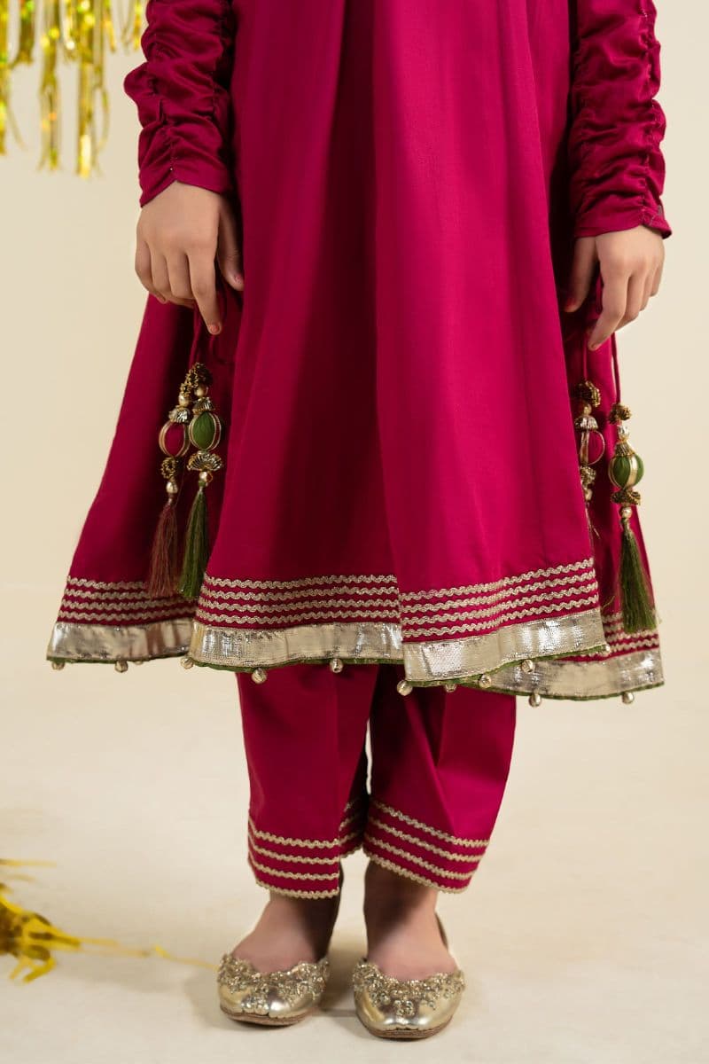 3 Piece Embroidered Satin Suit thumbnail