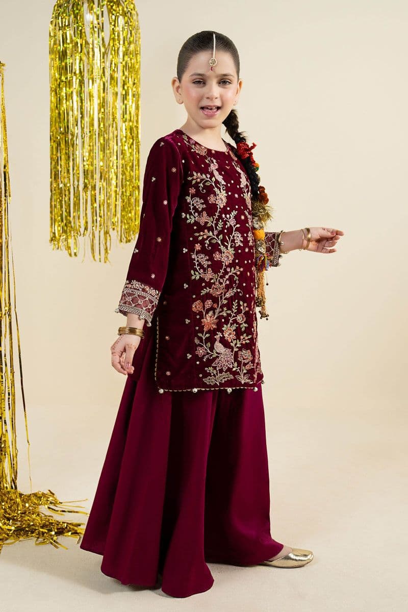 2 Piece Embroidered Velvet Suit thumbnail