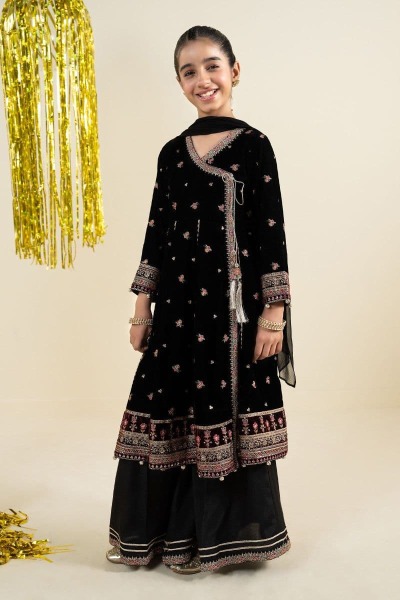 3 Piece Embroidered Velvet Suit thumbnail