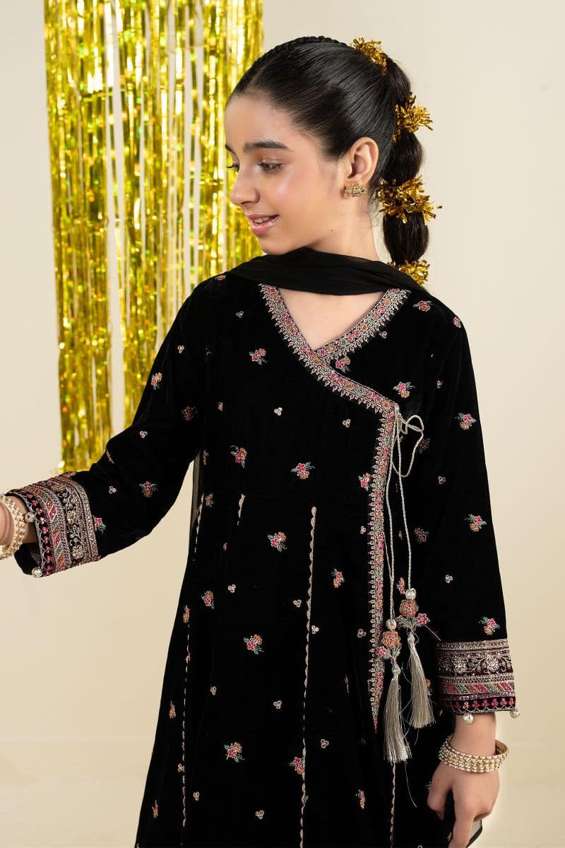3 Piece Embroidered Velvet Suit thumbnail