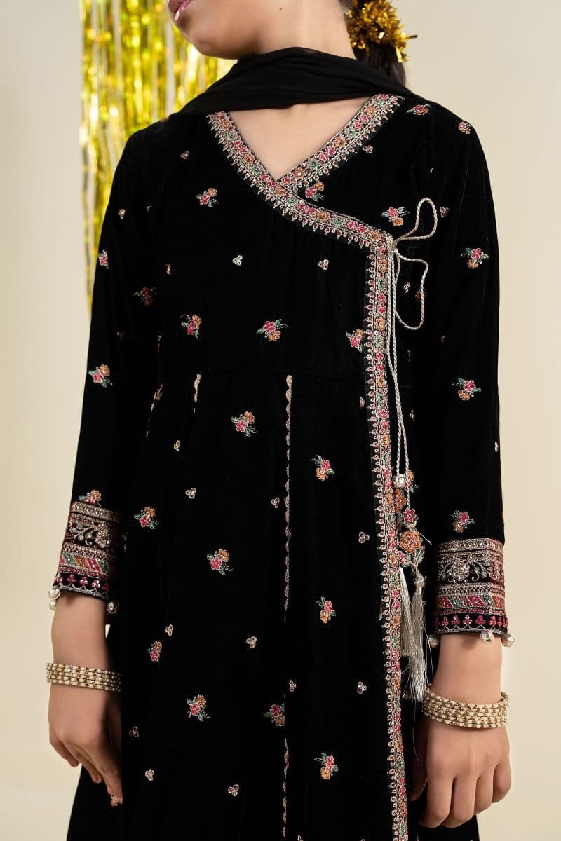 3 Piece Embroidered Velvet Suit thumbnail
