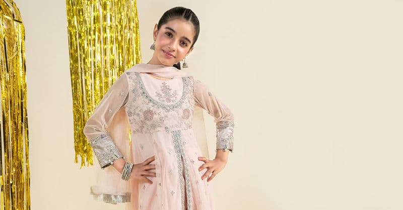 3 Piece Embroidered Net Suit thumbnail