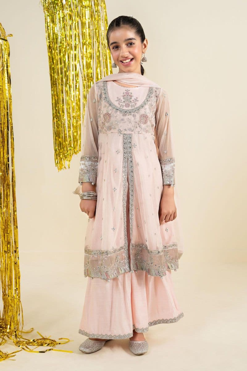 3 Piece Embroidered Net Suit thumbnail