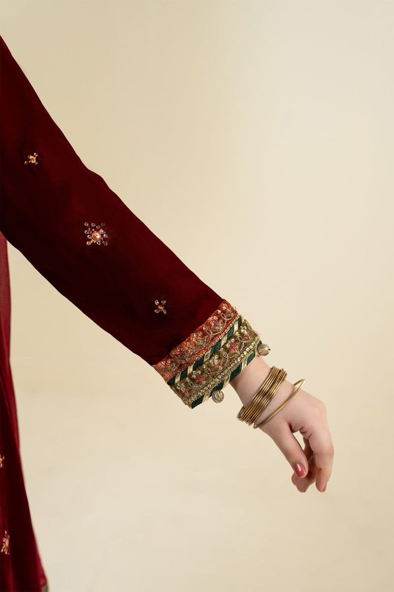3 Piece Embroidered Velvet Suit thumbnail