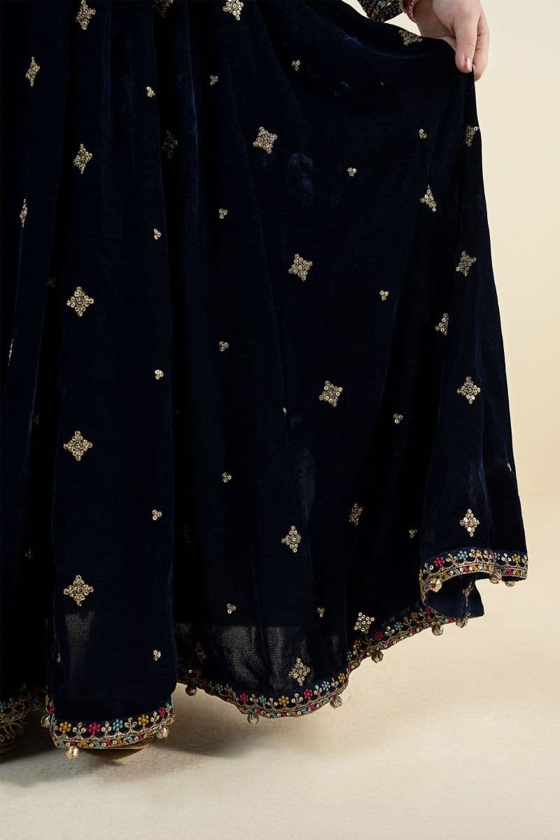 3 Piece Embroidered Velvet Suit thumbnail