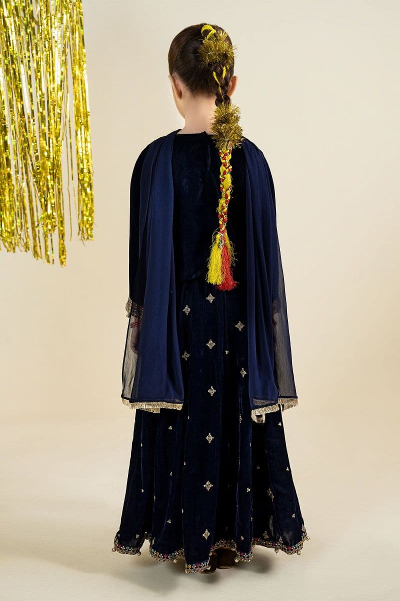 3 Piece Embroidered Velvet Suit thumbnail
