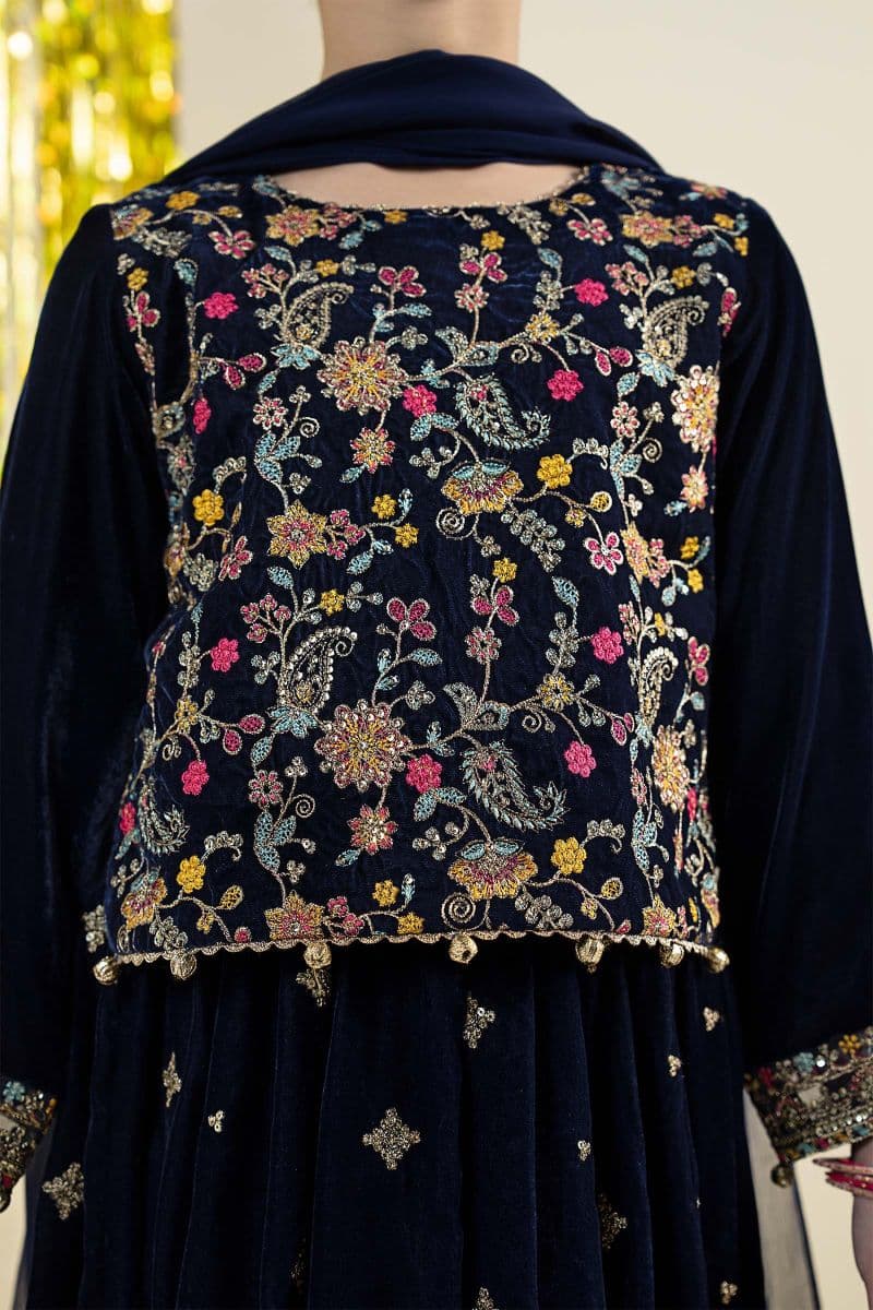 3 Piece Embroidered Velvet Suit thumbnail