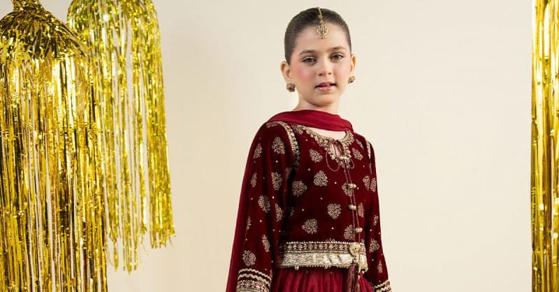 3 Piece Embroidered Net Suit thumbnail