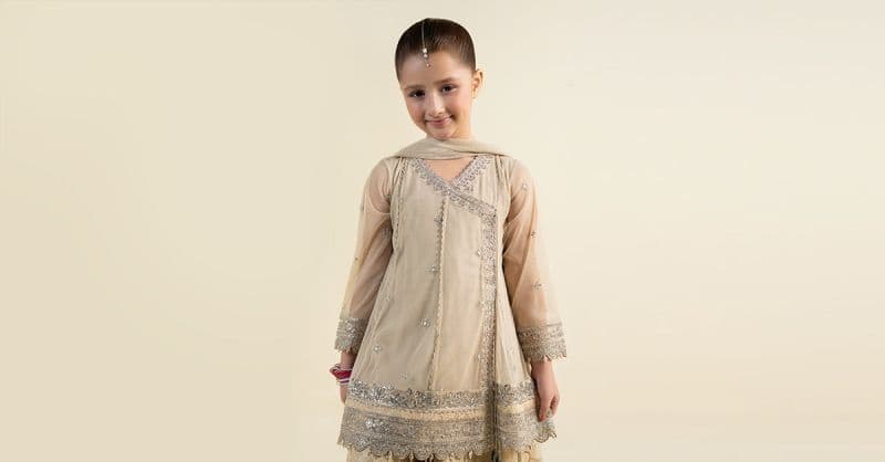 3 Piece Embroidered Net Suit thumbnail
