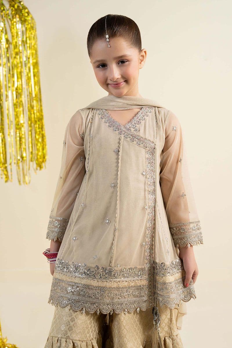 3 Piece Embroidered Net Suit thumbnail
