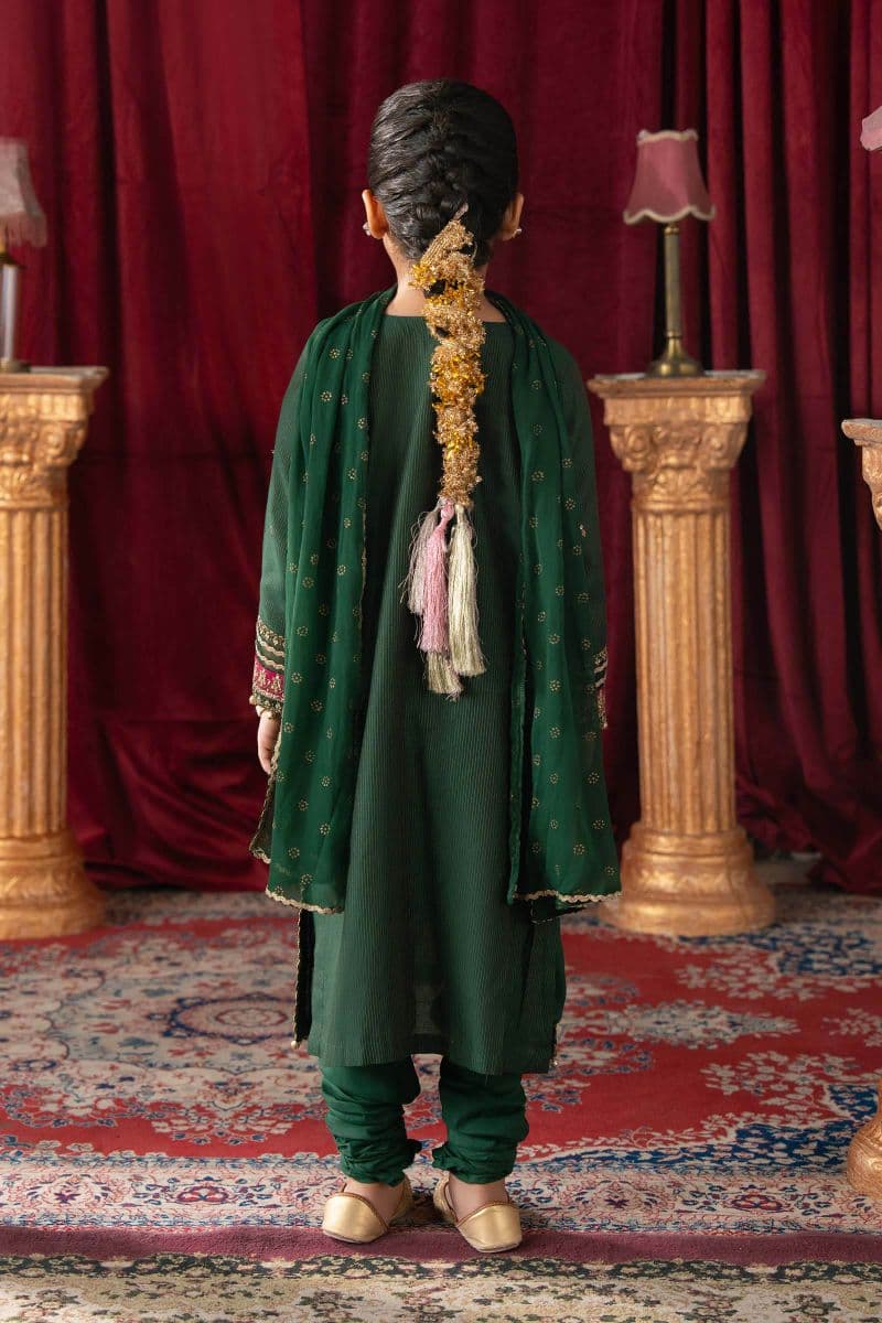 3 Piece Embroidered Yarn Dyed Stripe Suit thumbnail