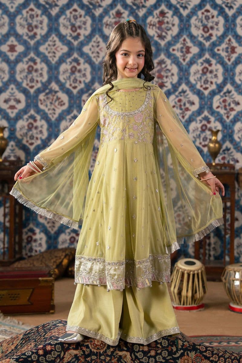 3 Piece Embroidered Net Suit thumbnail