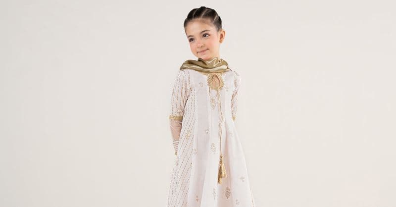 3 Piece Embroidered Dobby Suit