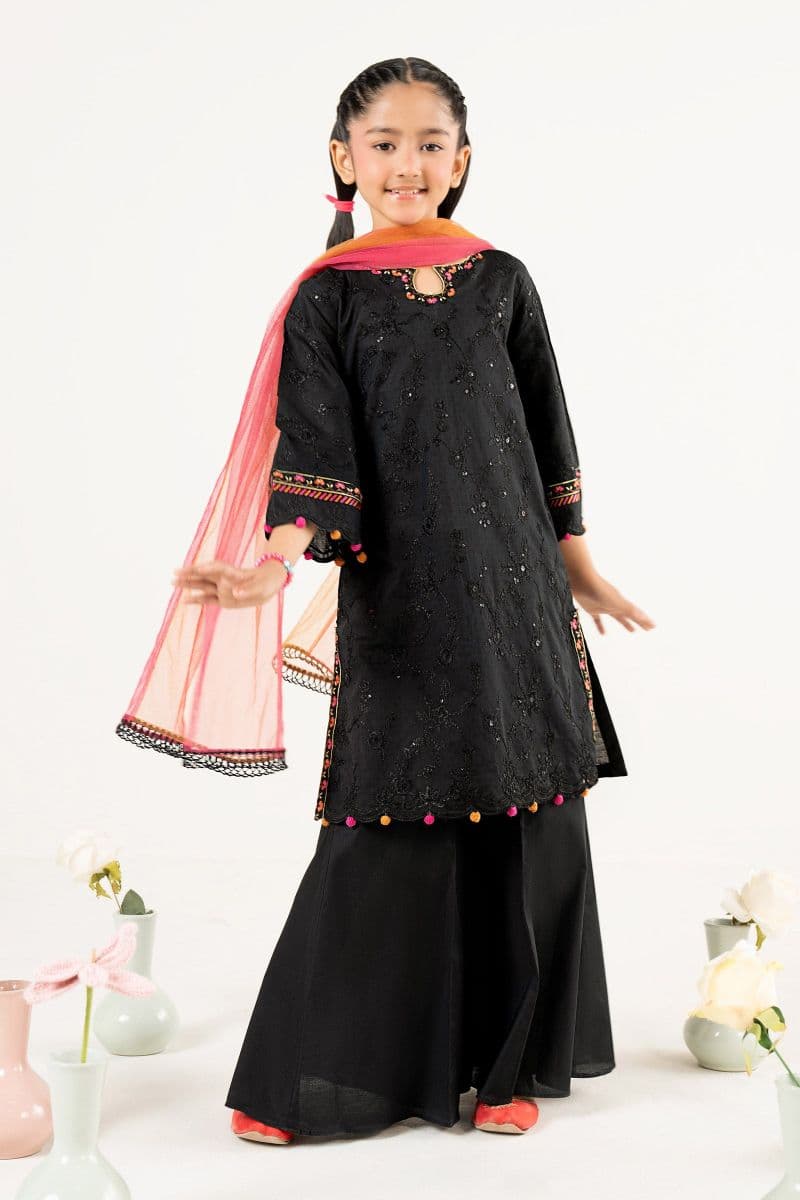 3 Piece Embroidered Dobby Lawn Suit thumbnail