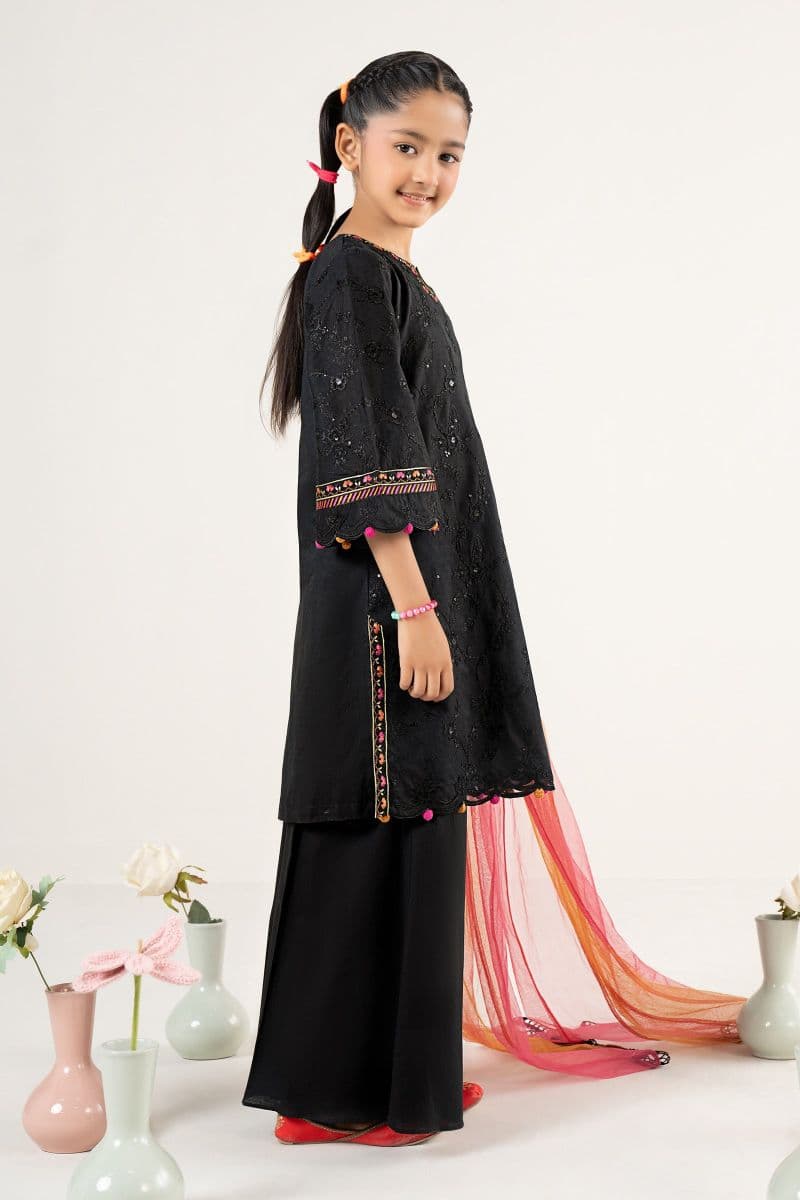 3 Piece Embroidered Dobby Lawn Suit thumbnail