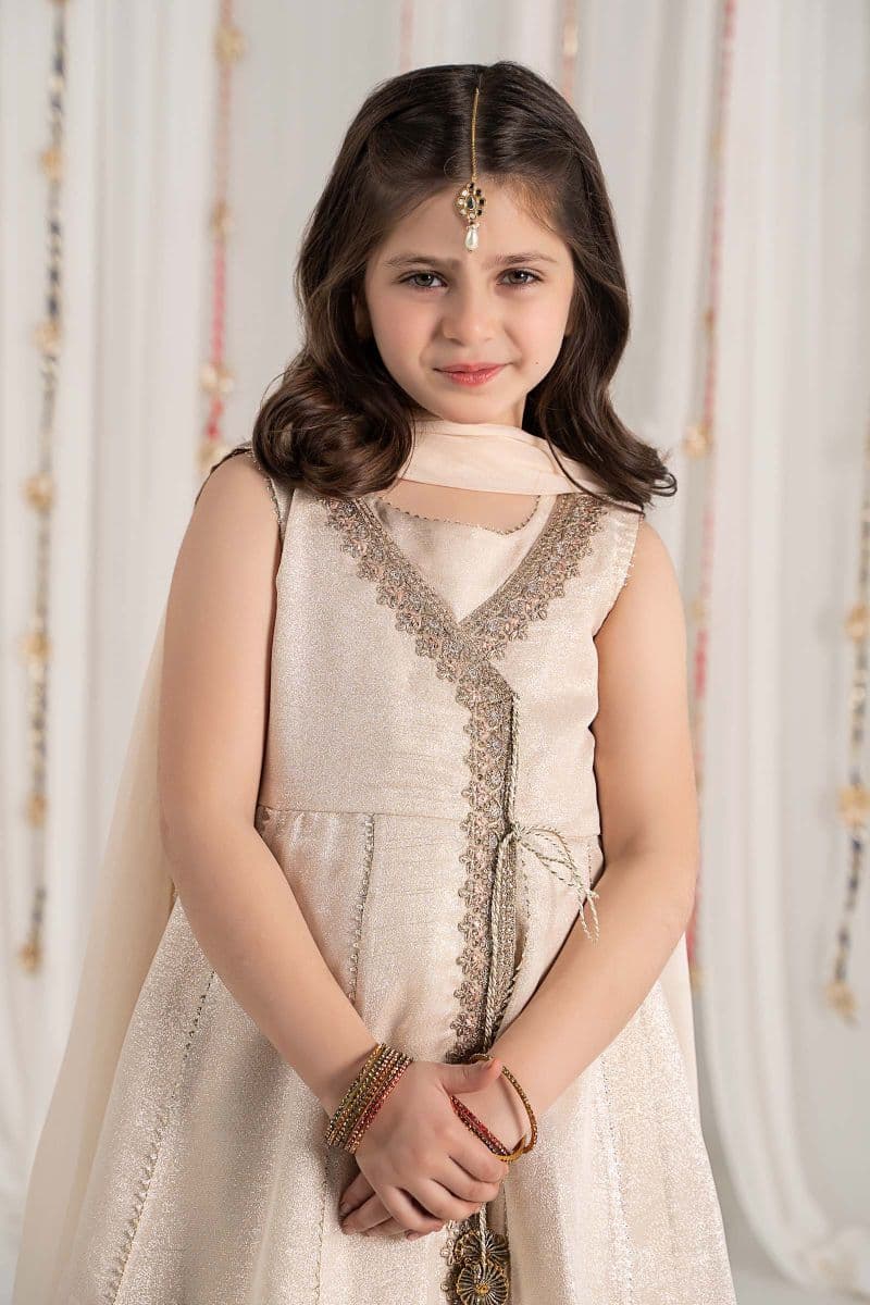 3 Piece Embroidered Cotton Staple Zari Suit thumbnail