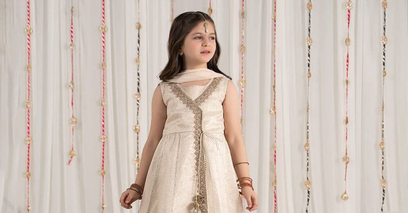 3 Piece Embroidered Cotton Staple Zari Suit thumbnail