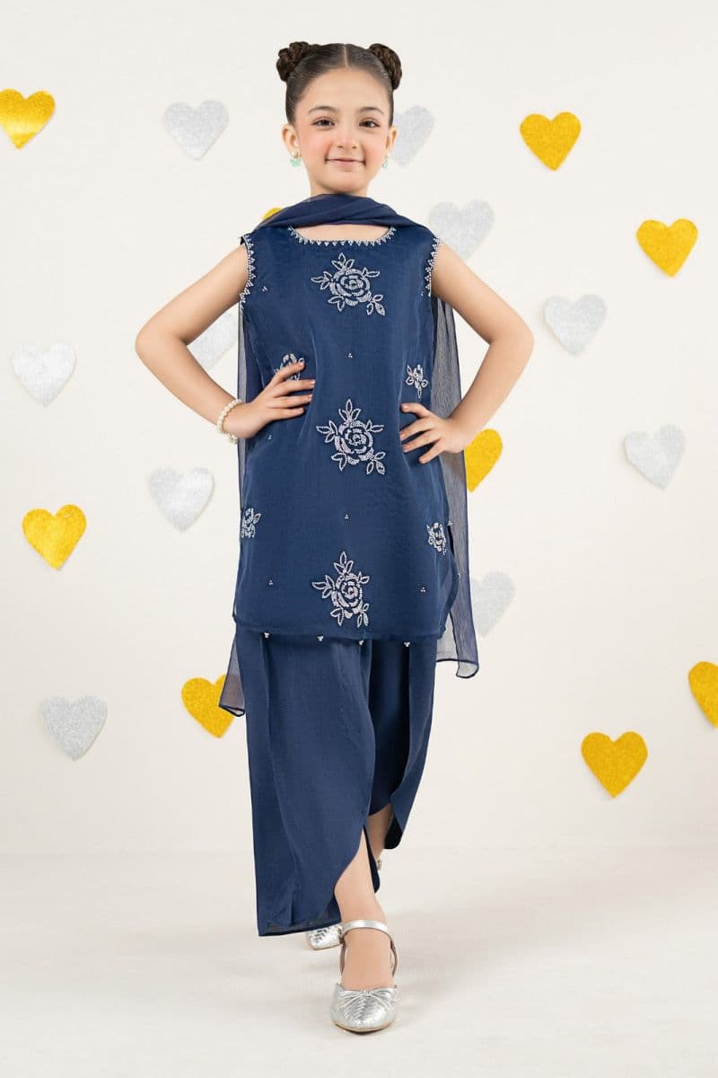 3 Piece Embroidered Organza Suit thumbnail