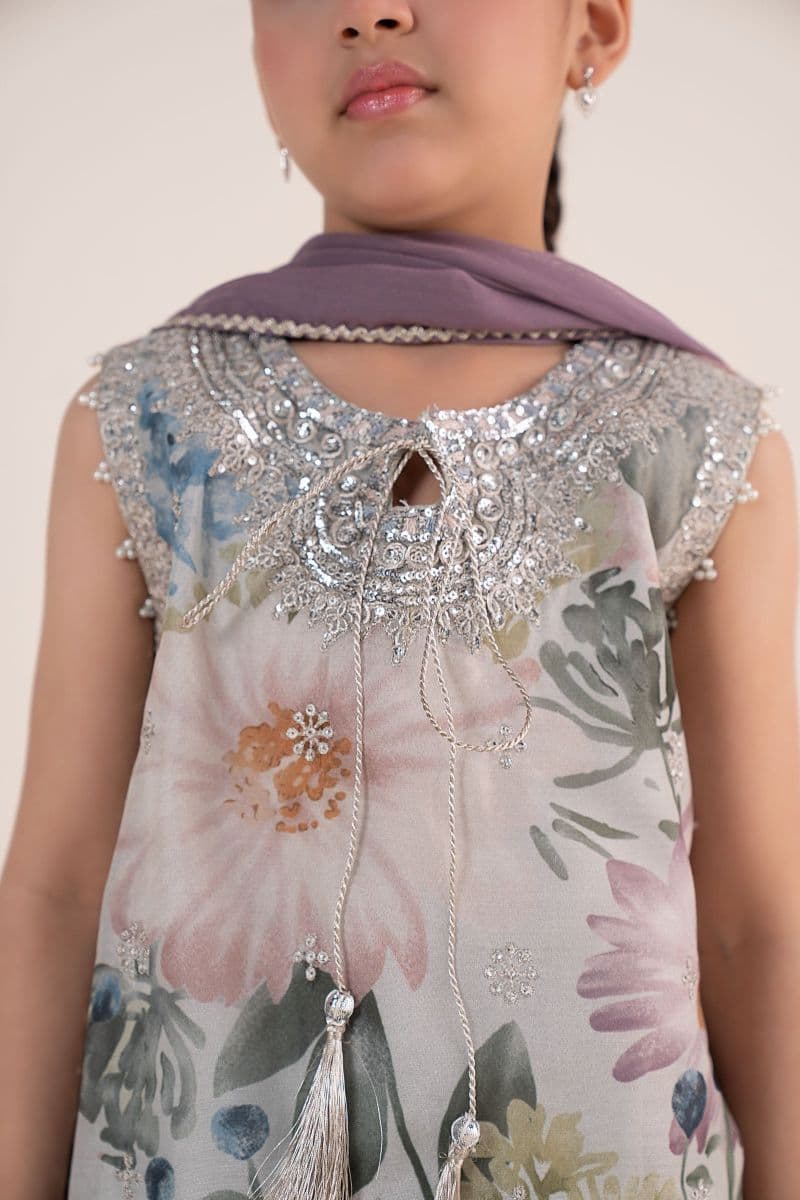 3 Piece Embroidered Paper Cotton Suit thumbnail
