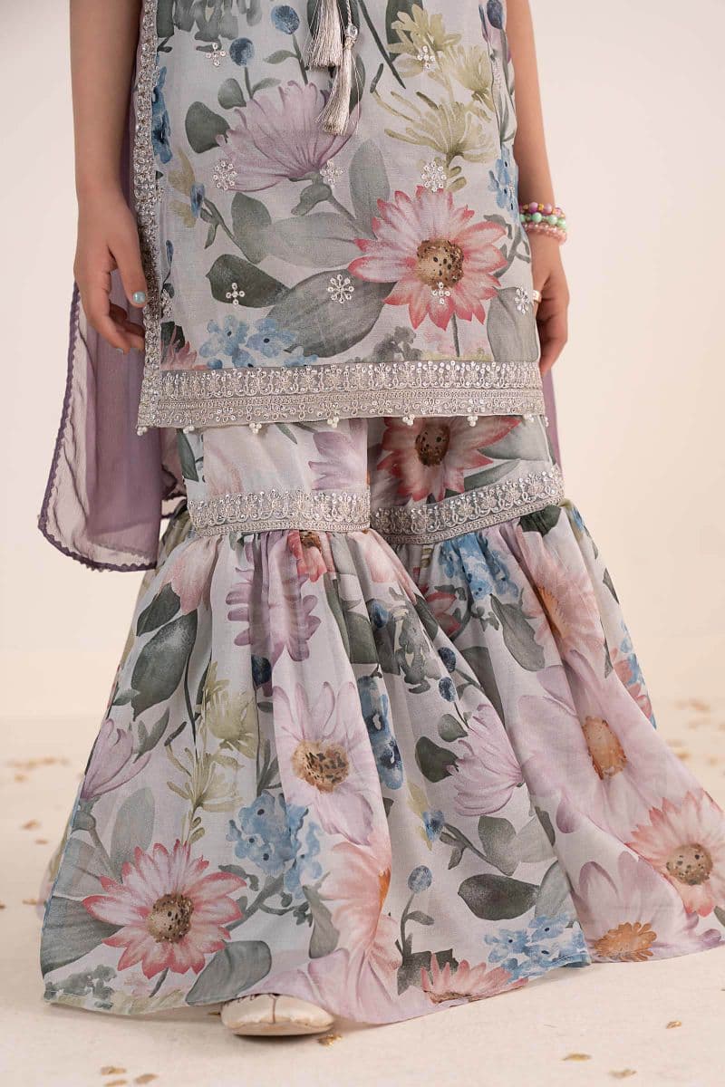 3 Piece Embroidered Paper Cotton Suit thumbnail