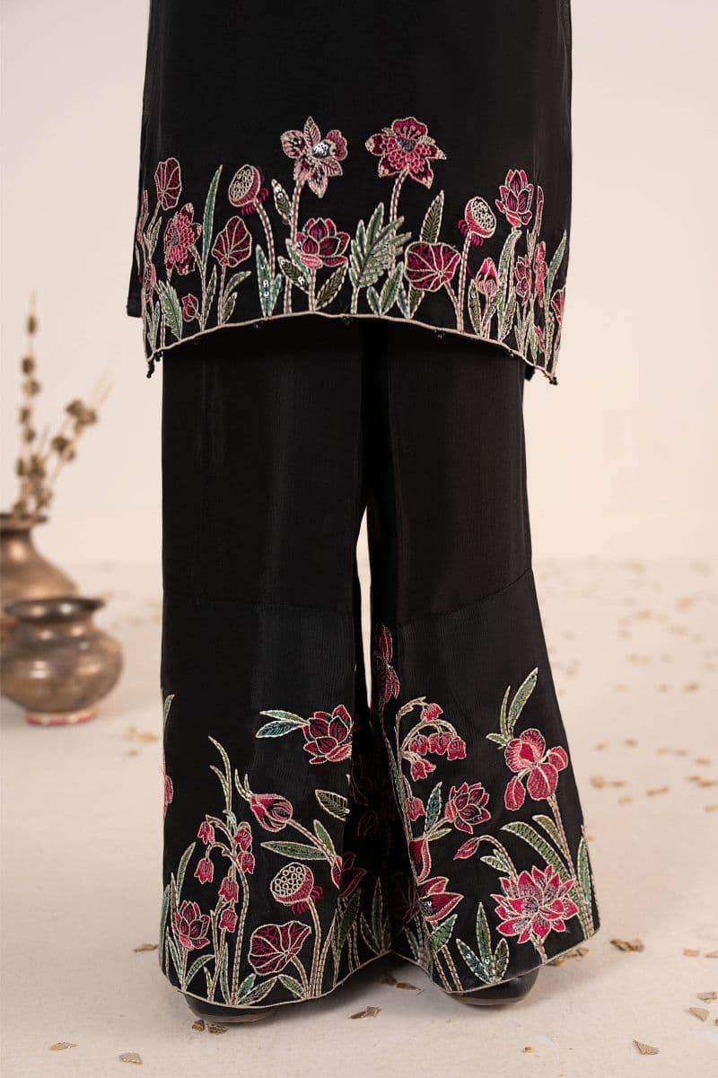 2 Piece Embroidered Organza Suit