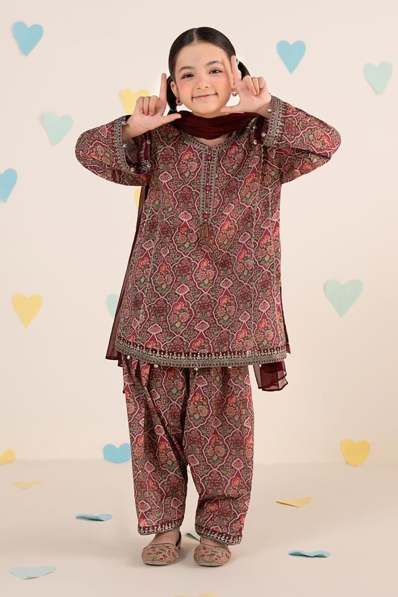 3 Piece Embroidered Lawn Suit thumbnail