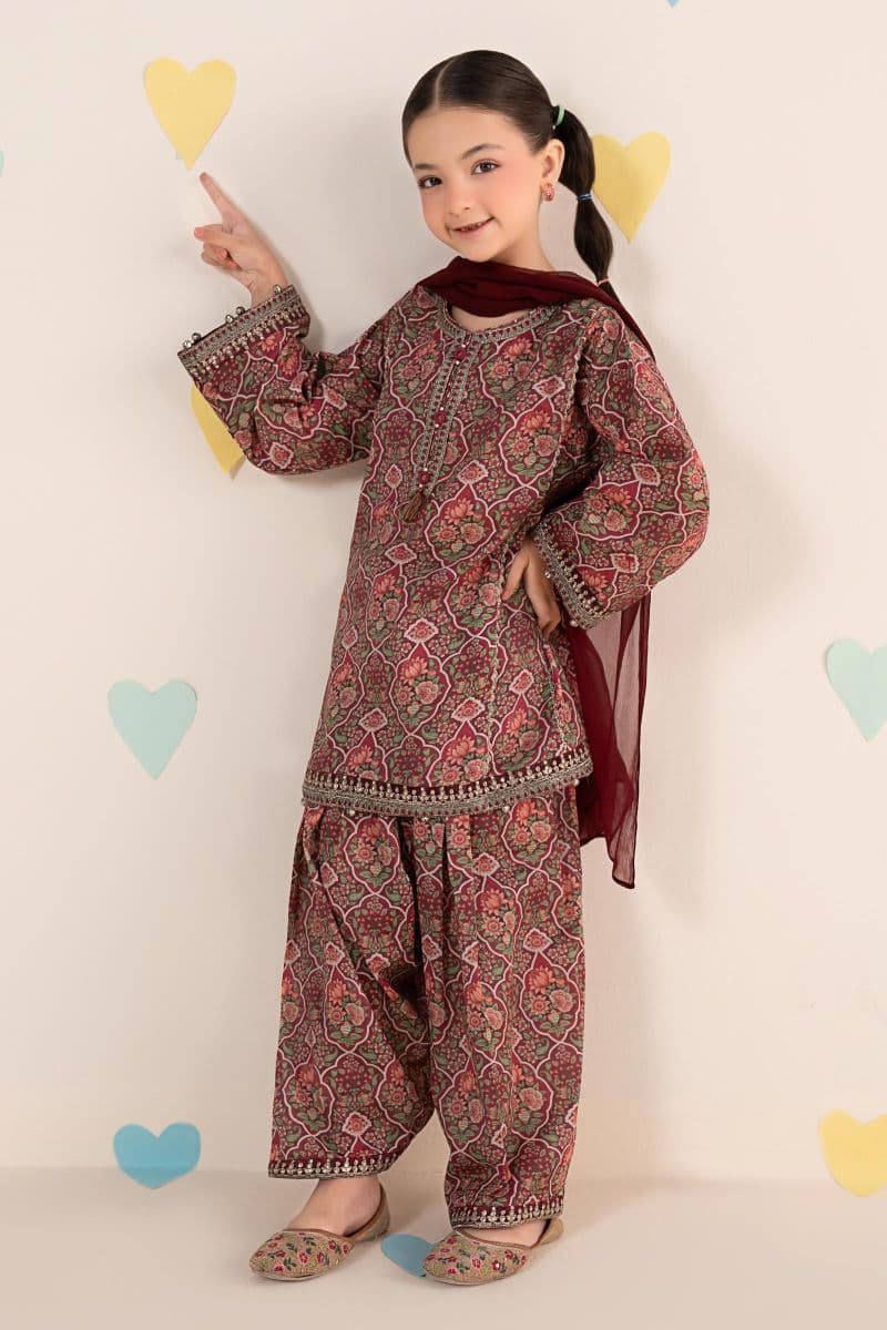 3 Piece Embroidered Lawn Suit thumbnail