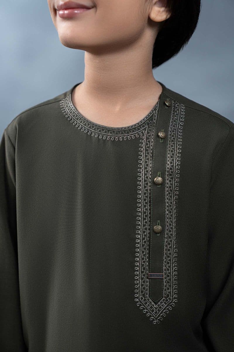 Embroidered Blended Kurta thumbnail