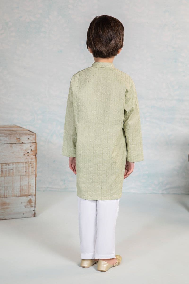 Embroidered Cotton Kurta