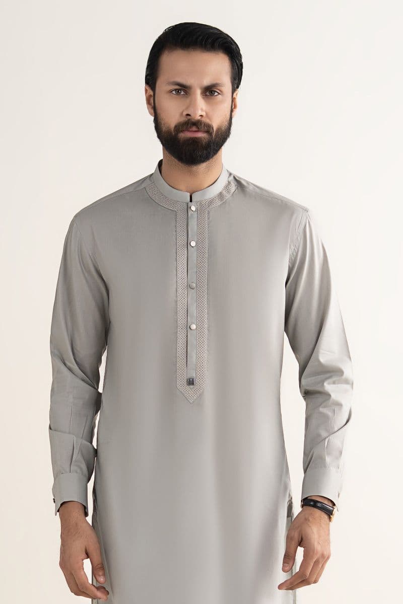 Embroidered Blended Kurta thumbnail