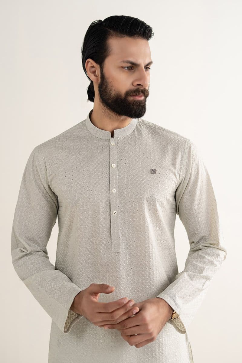 Embroidered Lawn Kurta thumbnail