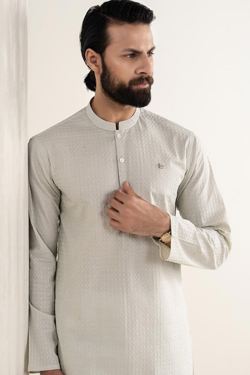 Embroidered Lawn Kurta thumbnail
