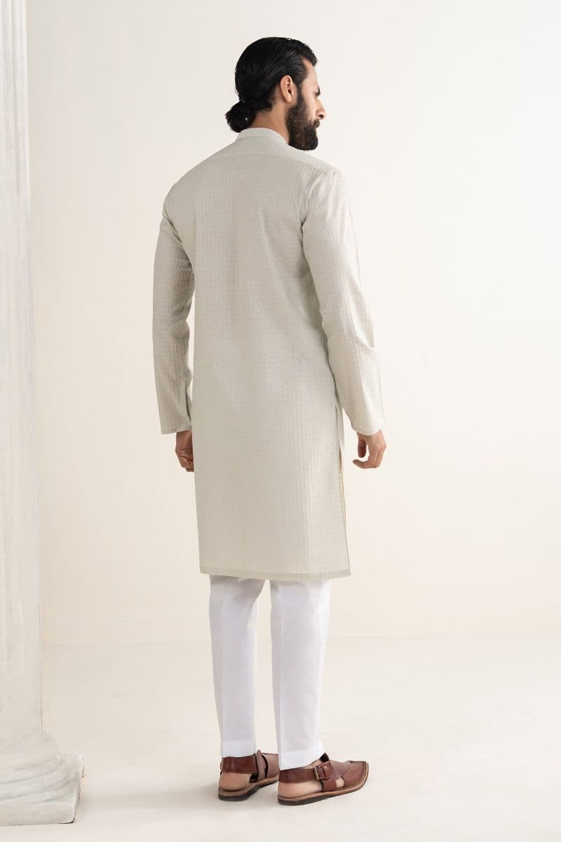 Embroidered Lawn Kurta thumbnail